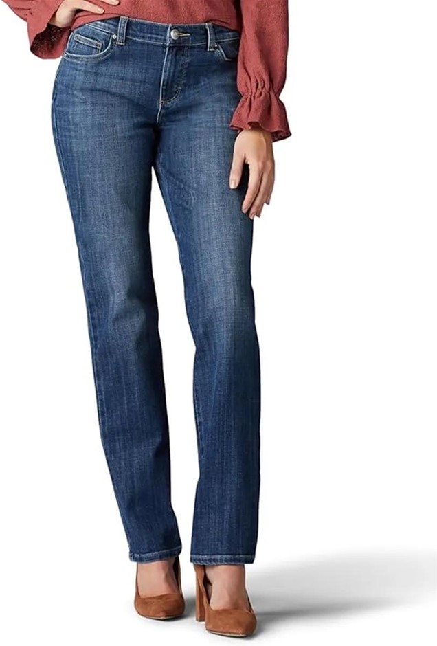 LEE Women's Relaxed Fit Straight Leg Jean, Size 6 Short, Jaded. Buyers Not