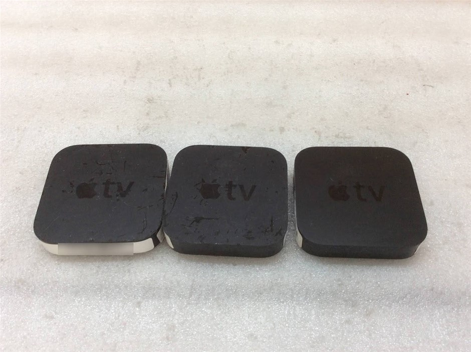 Apple TV A1378 2nd Gen Wireless HD Media Streamer (Lot of 3)