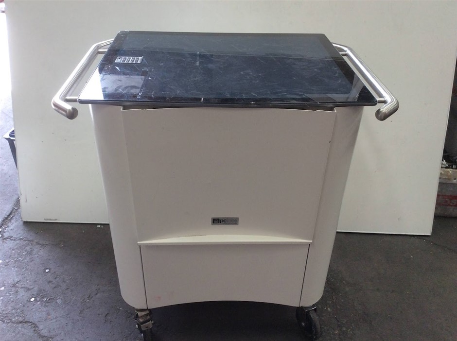 PC Locs Mobile Device Charging Cart + PC Locs 16 SCB USB Charging Sync Box