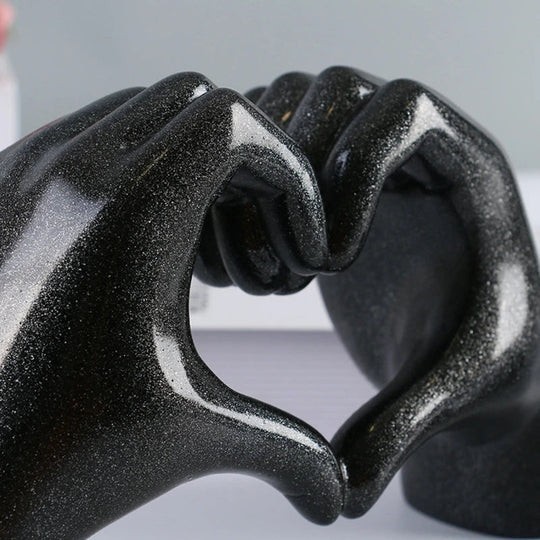 Nordic Style Heart Gesture Sculpture