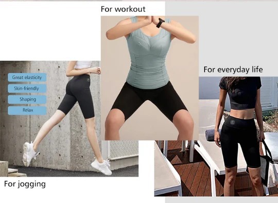 EMS Muscle Stimulator High Waist Yoga Shorts 8 Modes,19 Intensity Levels XL