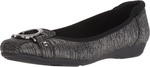 ANNE KLEIN Women's Flats, Size 10M, Pewter Multi. RRP: $107. NB: may have s