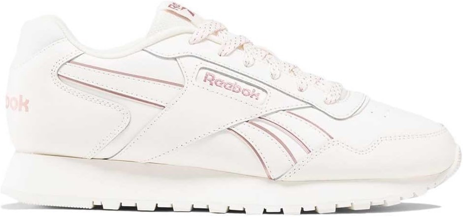 REEBOK Women's Glide Sneaker, Chalk/Pink Stucco/Chalk, Size 10 US/EU 41 (10