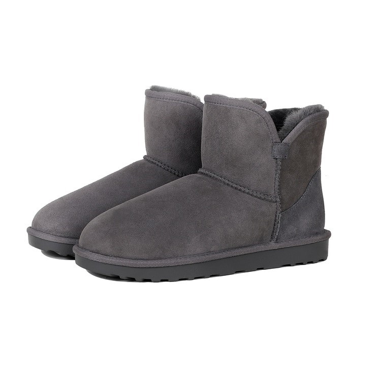SIGNATURE Women's Shearling Boots, Size US10, Grey. Buyers Note - Discount