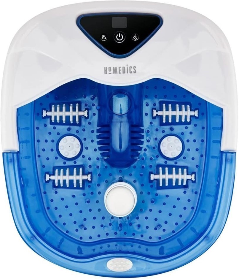 HOMEDICS Salt-N-Soak Pro Pedi Footbath Foot Bubble Spa Soak With Heat Boost