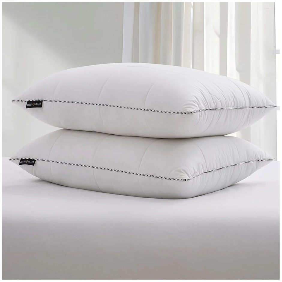 HOTEL GRAND 2pk All Feather Pillow.