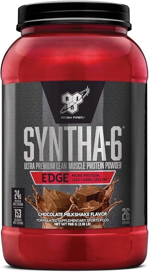 BSN Syntha 6 Edge Ultra Premium Lean Muscle Protein Powder, Chocolate, 26 S