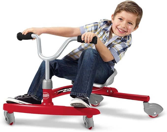 RADIO FLYER Ziggle, Red, 625, Ride-On, Ages 3-8, Large