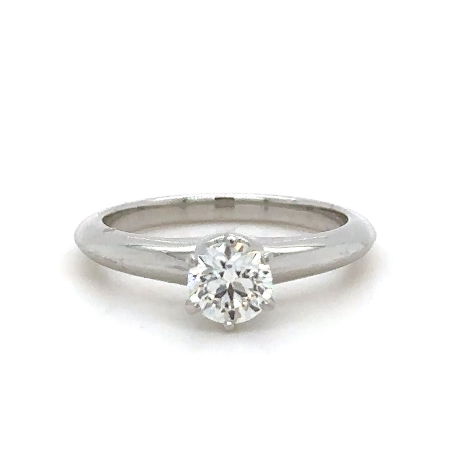 Tiffany & Co Platinum Engagement Ring 0.59ct