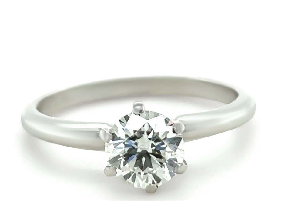 Platinum Diamond Engagement Ring 1.02ct