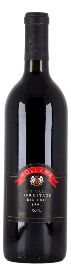 Tollana Bin TR16 Shiraz 1991 (1x 750mL), France (Hermitage style).
