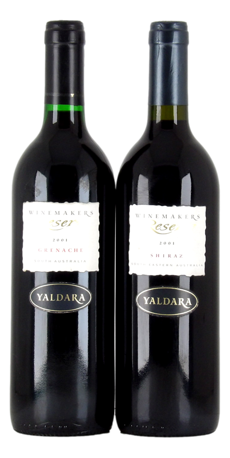 Mixed Yaldara Winemakers Reserve Red Pack 2001 (2x 750mL) SA