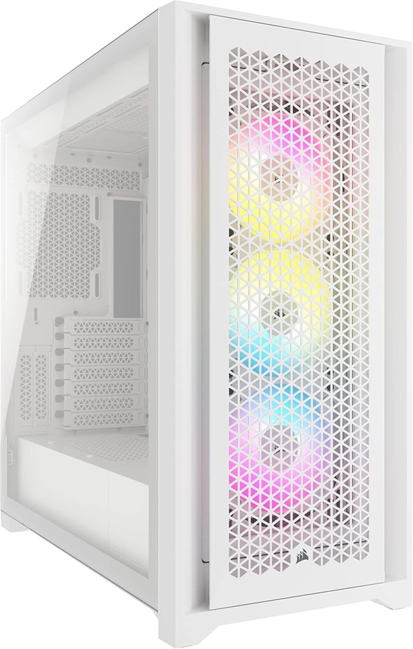 CORSAIR iCUE 5000D RGB Airflow Mid-Tower Case - 3X AF120 RGB Elite Fans - i