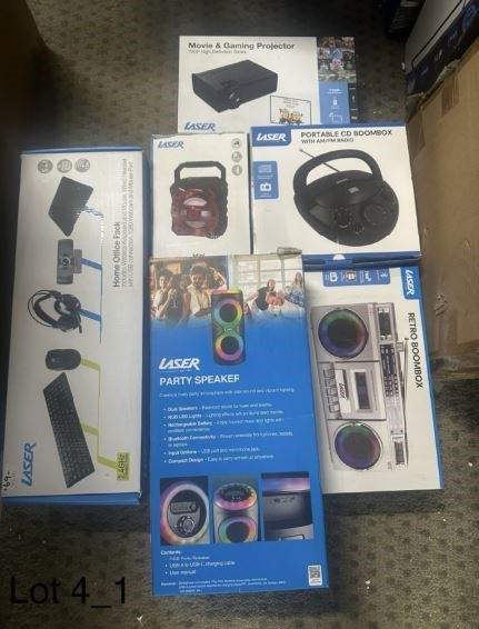END OF LEASE SALE: Mixed lot of electrical goods