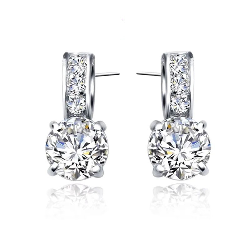 Designer Simulated Diamond Earrings