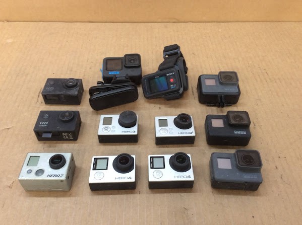 GoPro HERO4/Sony Mixed Brand and Model Action Cameras (Lot of 12)