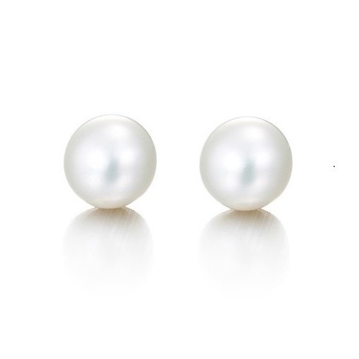 5mm Simulated White Pearl Earrings