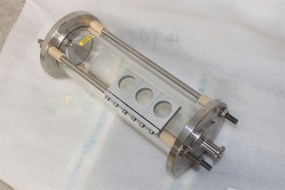 Stainless Steel Inline Glass Sight / Inspection Pipe "Schott Duran"