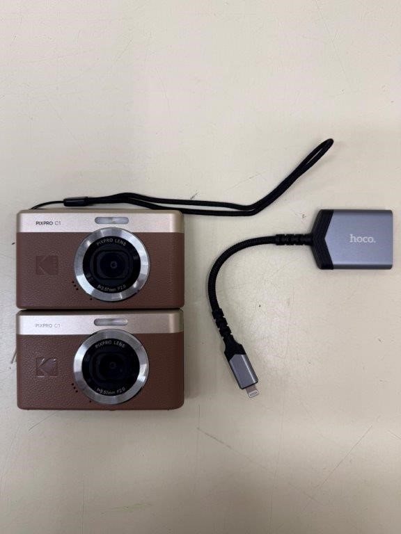 2 x KODAK PIXPRO C1 Digital Cameras