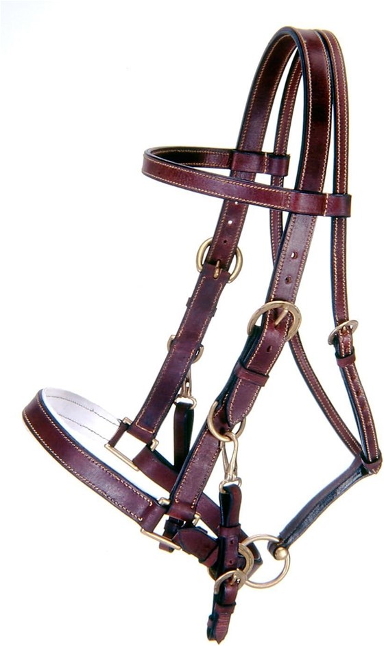 TOUGH 1 Australian Outrider Collection Leather Bridle/Halter.