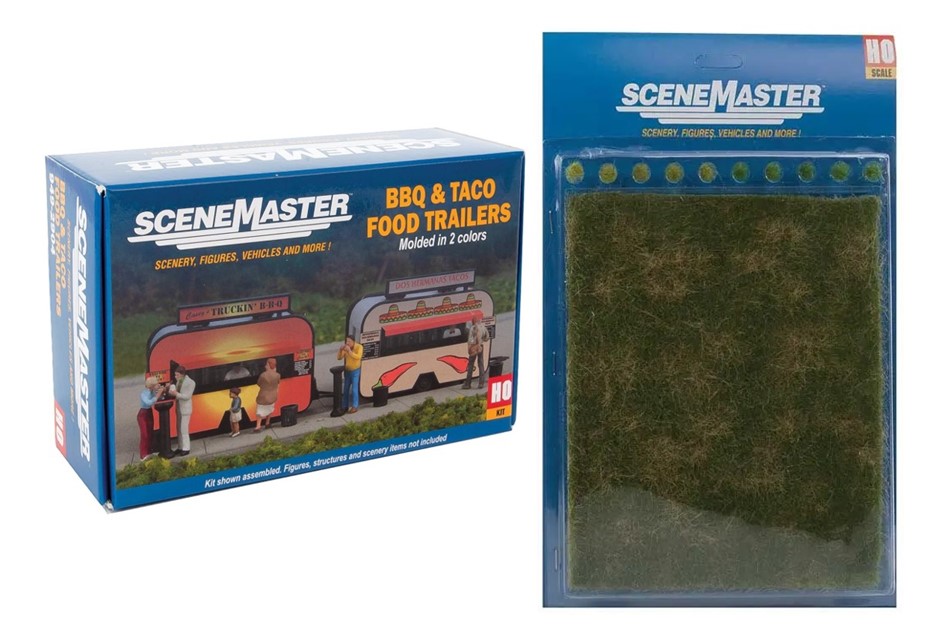 2 x Assorted WALTHERS SCENEMASTER HO Scale/Kit, comprising: 1 x Bbq & Taco