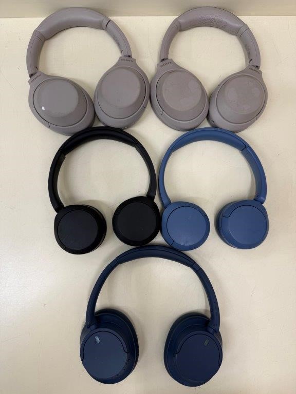 5 x SONY Wireless Headphones