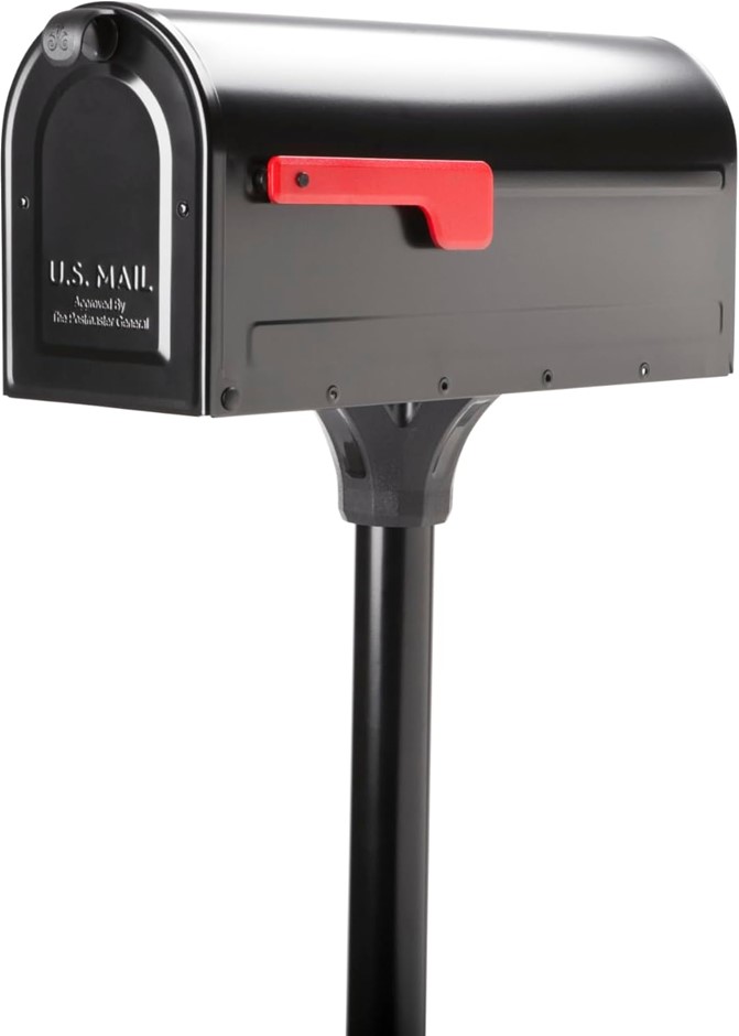 ARCHITECTURAL MAILBOXES 7680B-10 MB1 Mount Mailbox and In-Ground Post Kit,