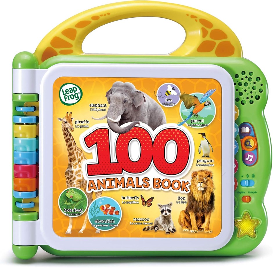 LeapFrog 100 Words Animals Book: English&French - Interactive Educational A