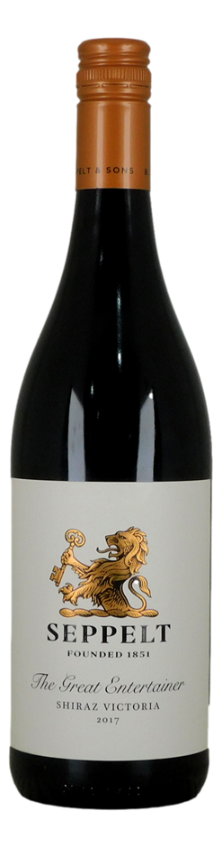 Seppelt The Great Entertainer Shiraz 2017 (6x 750mL), VIC.