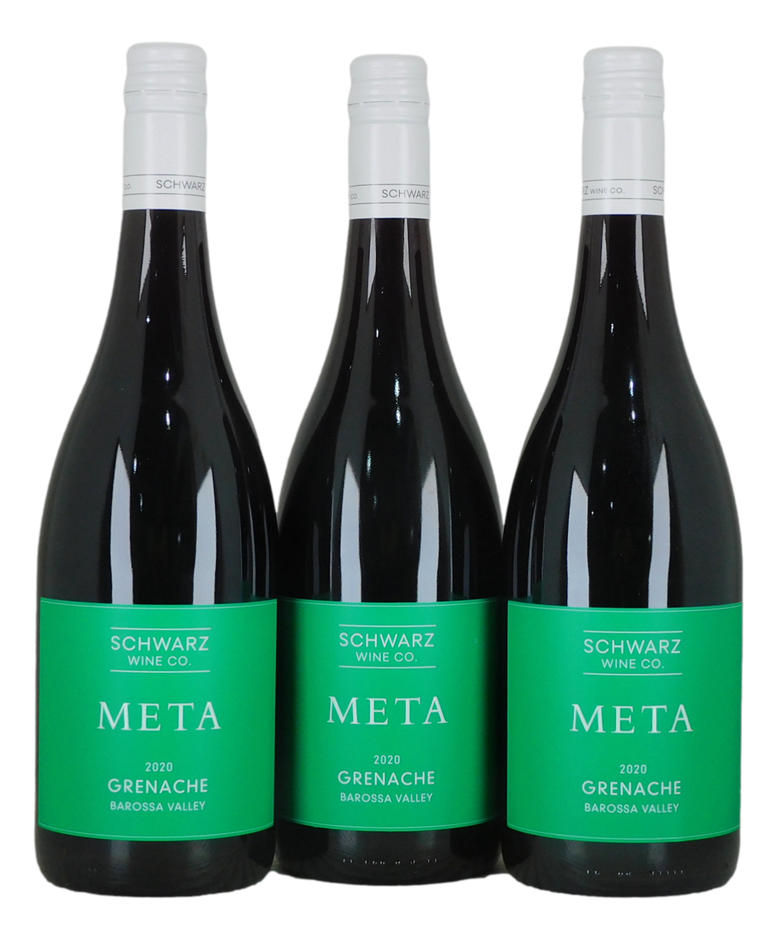 Schwarz Wine Co Meta Grenache 2020 (3x 750mL), SA.