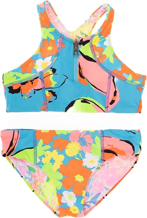 MAAJI Girl's Water Flower Basket Bikini Set, Size 10, Bright Blue, 3090KKB0
