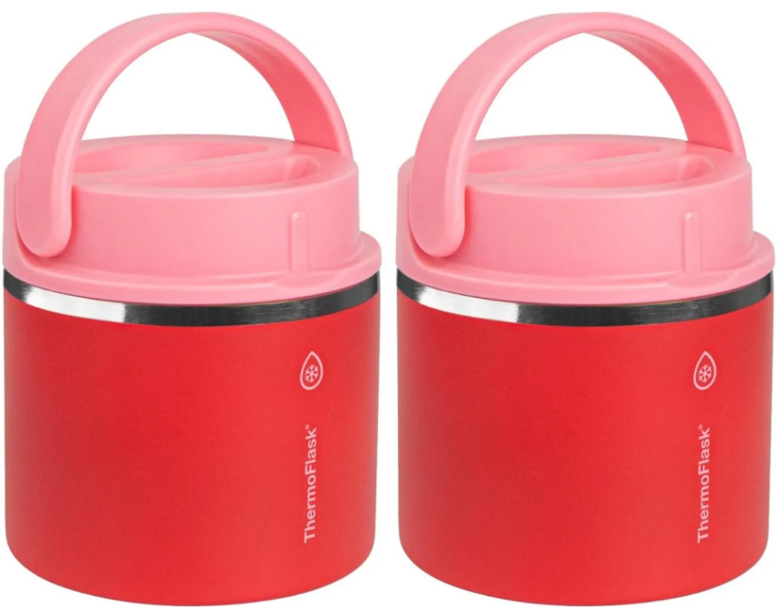 2 x THERMOFLASK Insulated Food Jar, Pink, 590ml. NB: not in original packag