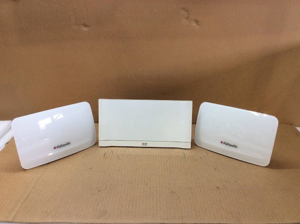 Budii 7-port VOIP Modem & Wi-Fi Halo (Fast 5366) Router (Lot of 3)