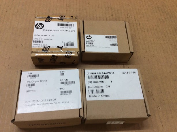 HP SPS-SSD 256GB M2 SATA-3 OP2 Solid State Drive&HP 730819-001 (Lot of 4)