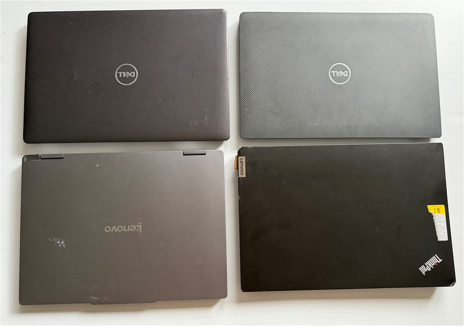 Dell Latitude & Lenovo IdeaPad ThinkPad Laptop - For Parts (Lot of 4)