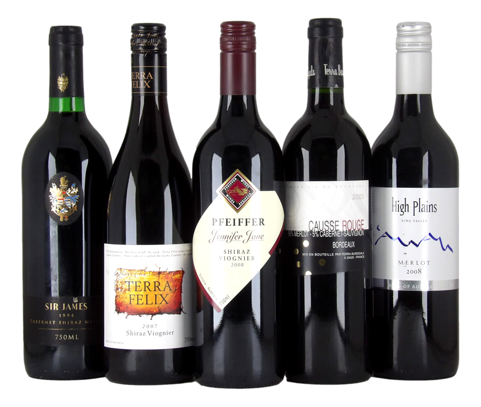 Mixed Red Wine Pack (5x 750mL) Aus