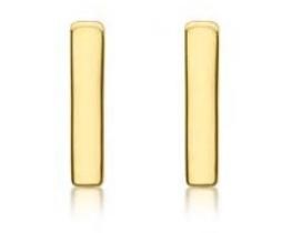 9K Yellow Gold MINI INITIAL 'I' STUD EARRINGS