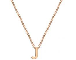 #1A 9K ROSE GOLD INITIAL 'J' NECKLACE 38+5cm