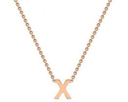 #1A 9K ROSE GOLD INITIAL 'Y' NECKLACE 38+5cm