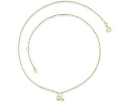 9K YELLOW GOLD GEMINI ZODIAC NECKLACE 40-45cm