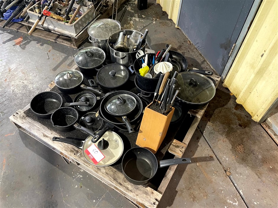<p>Pots, Pans & Kitchen Equipment</p>