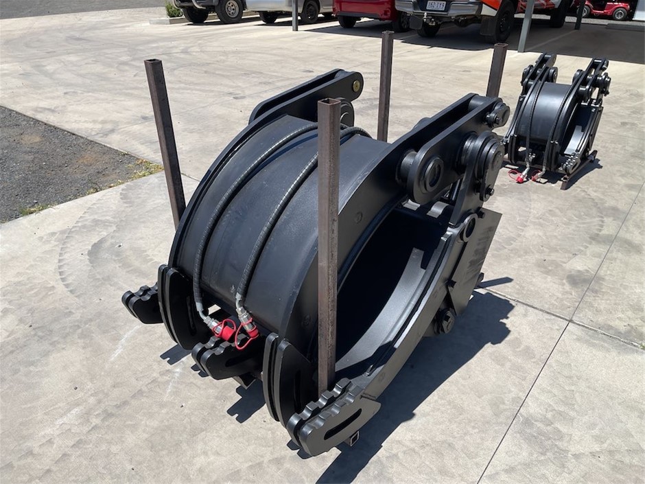 Dual Ram Hydraulic Grapple Attachment to Suit 18-25T Excavators(Unused)