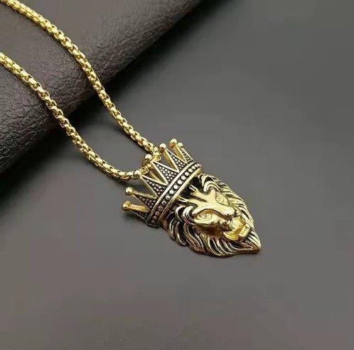 Triple Yellow Gold plated Pendant with Free Chain