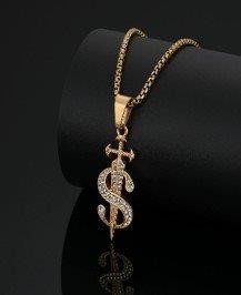 Triple Yellow Gold plated Pendant with Free Chain