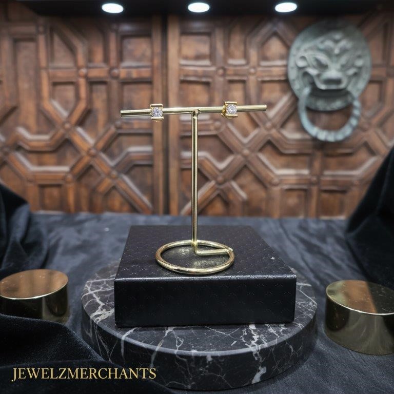 22K/Italy Gold Filled Earring -(stamped 22K/Italy)-Warranty Quality