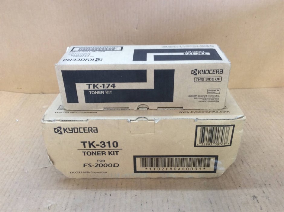 Kyocera TK-174 and TK-310 Toner Kits - New Unboxing (Lot of 2)