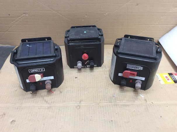 Giantz Solar Electric Fence Energisers (Lot of 3)