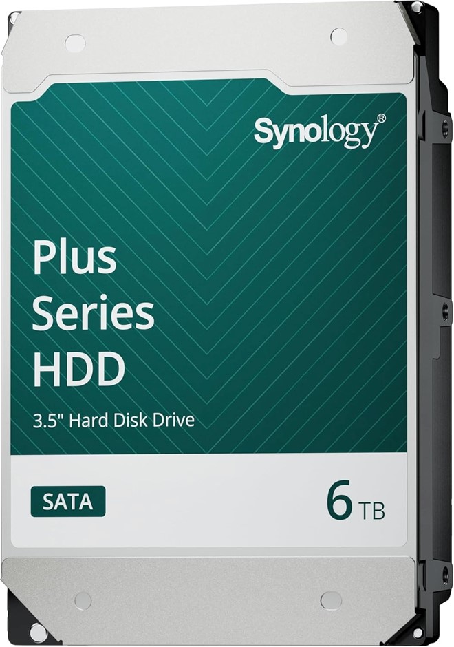 Synology Plus Series 6TB, HAT3300-6T HDD, 3.5" Internal SATA 6 Gb/s 5400RPM
