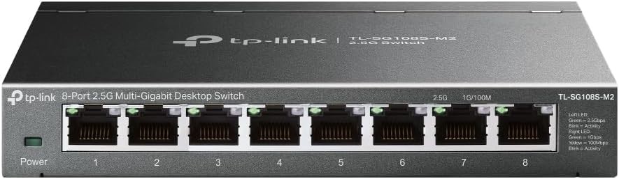 TP-Link 8-Port 2.5G Multi-Gigabit Desktop Switch, All 2.5G Ports, Super-Fas