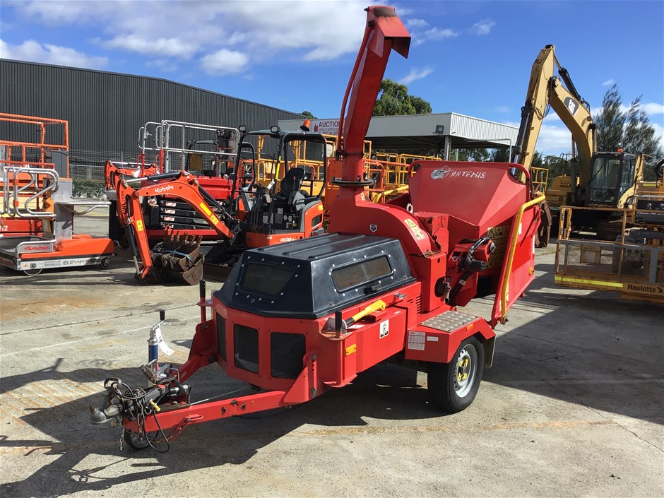 2007 Green Mech 0547 Single Wood Chipper Trailer